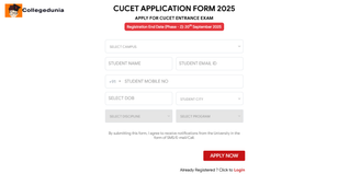 CUCET 2025 Phase 2 Registrations: Apply by September 20; Get Scholarships up to 100%